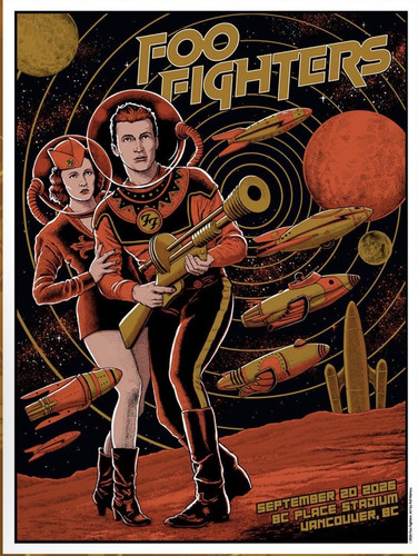 Poster foo fighters vancouver - fighters,
