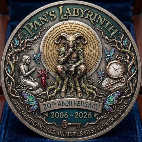 Moneta commemorativa pan - moneta, pan's