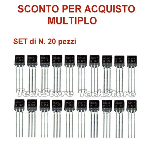 Set 20x bc547b - n.20x,