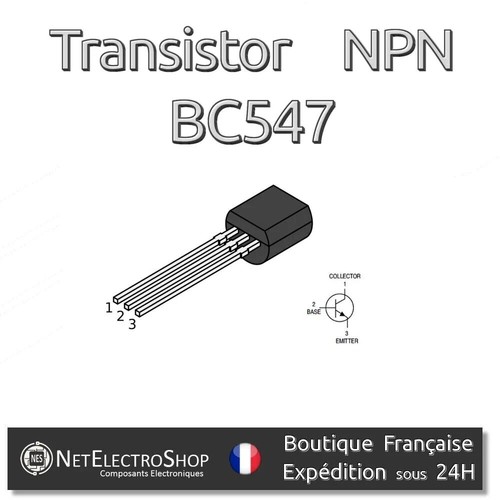 20x transistor npn bc547 - bc547,