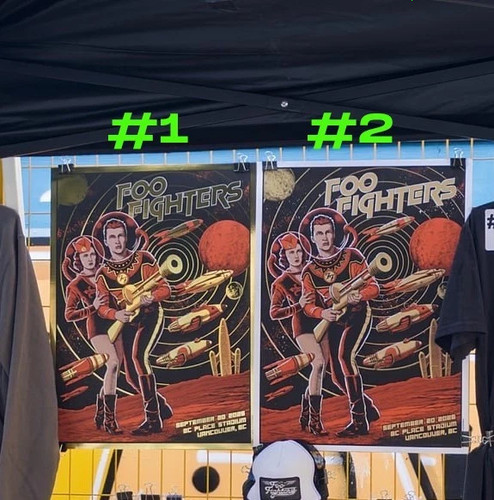 Poster evento hot foo fighters - poster,